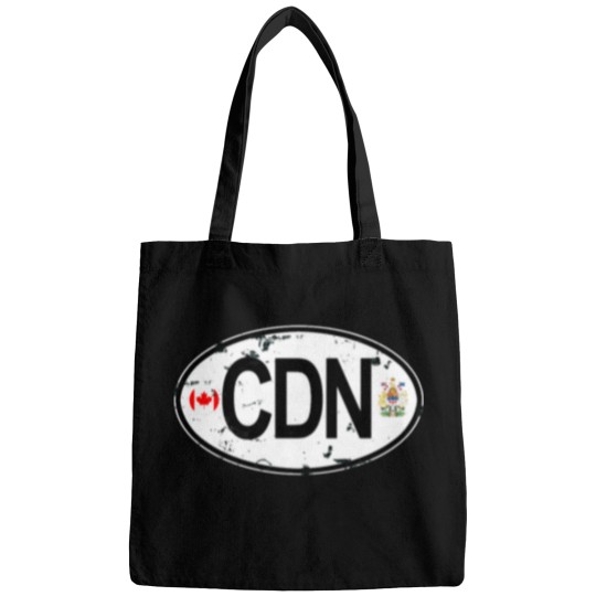 Discover Canada Oval Country Code Decal Active T-Shirt Bags