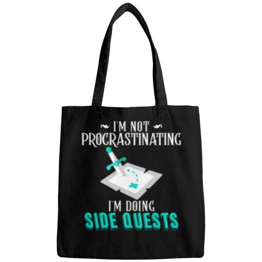 Discover IM Not Procrastinating IM Doing Side Quests Rpg Gamer Bags