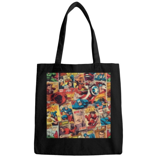 Discover vintage comic pattern Active T-Shirt Bags