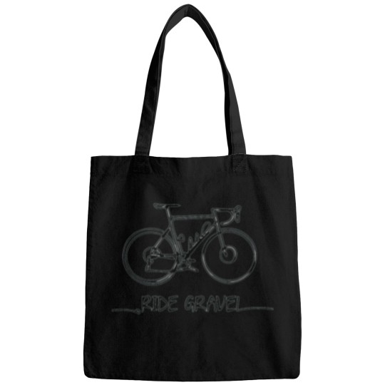 Discover Ride Gravel line art Active T-Shirt Bags