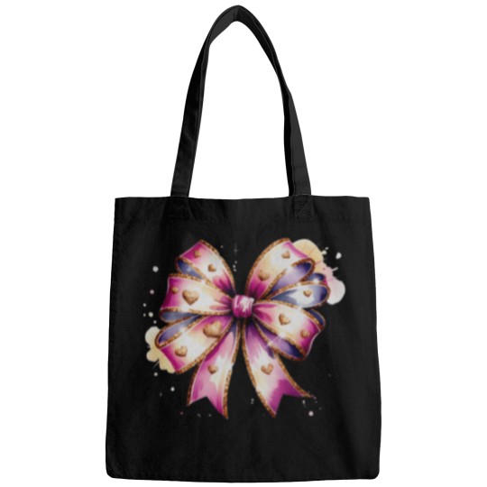 Discover mardi gras fat tuesday pink purple golden s ribbon Bags