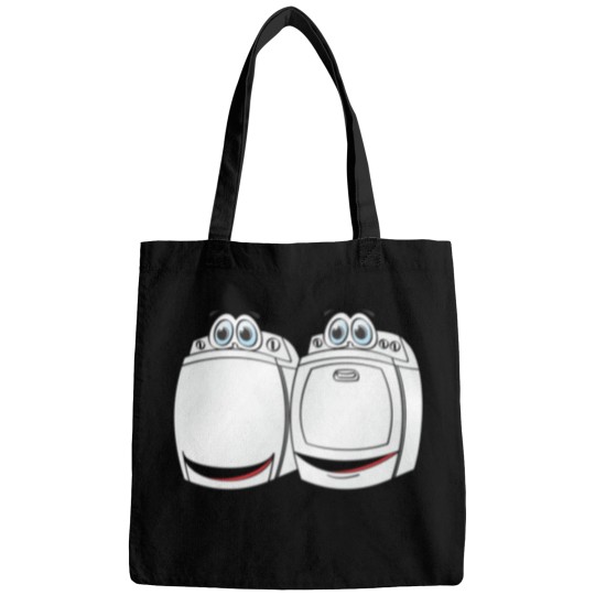 Discover washer dryer cartoon Bags