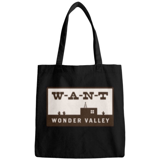 Discover WANT Want Wonder Valley Radio Station Logo Bags