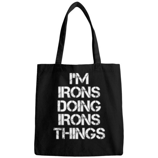 Discover Irons Name Bag - I'm Doing Irons Things - Voices Matter