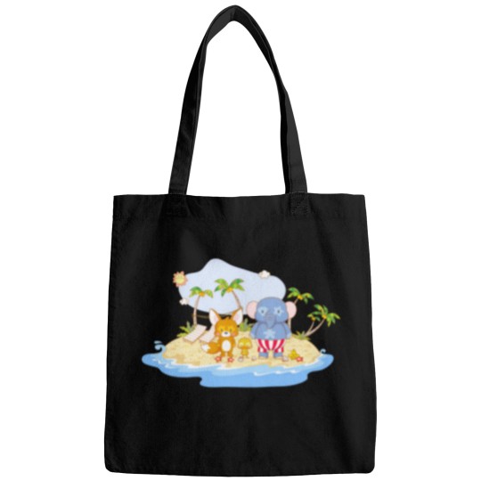 Discover Animal family in beach Bags