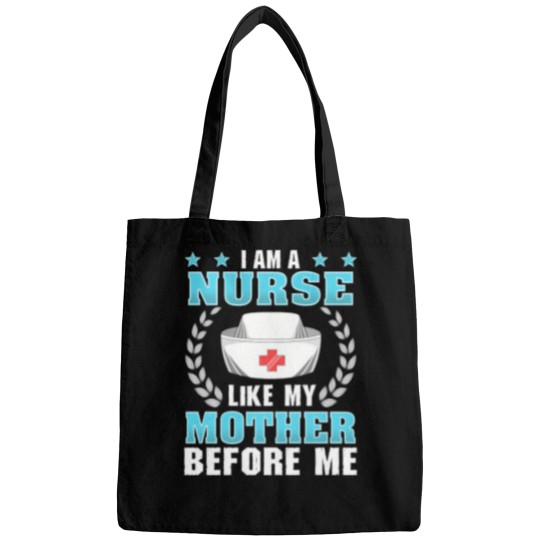 Discover proud nurse gift like my mother before me registered nurse Bags