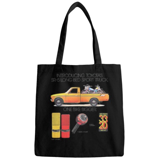 Discover Vintage Toyota Trucks ad graphic Bags