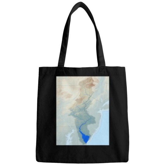 Discover Delaware River Watershed Map - Raw Landscape 619 Bags