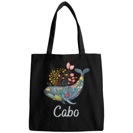 Discover Floral Whale Cabo San Lucas Bags
