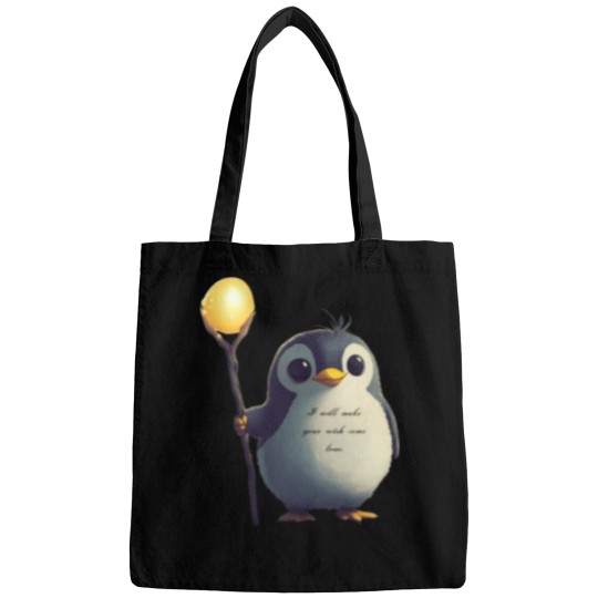 Discover Magical Penguin Granting Wishes With A Golden Glow 2656 Bags