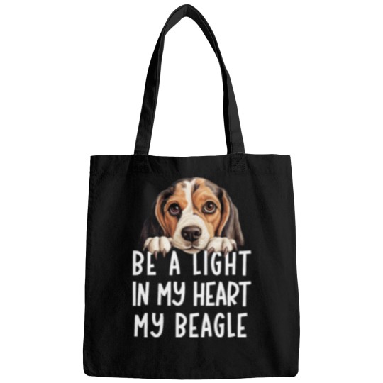 Discover Be A Light in My Heart My Beagle Cawaii dogs Cute dogs Lover Puppy doggos Bags
