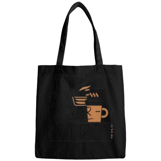 Discover I'M Not Regular Barista  Funny T-Shirts For Barista 274 Bags