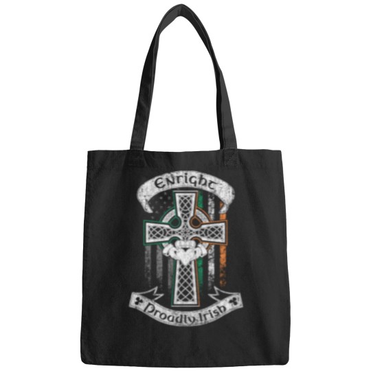 Discover Enright family Irish Americans - Usss flags - Ireland flags - claddagh ring - celtic Crosss vintages Bags