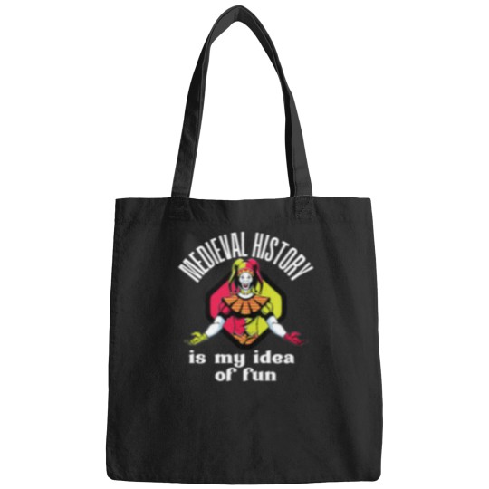 Discover Medieval History is My Idea of Fun - White Text Bags