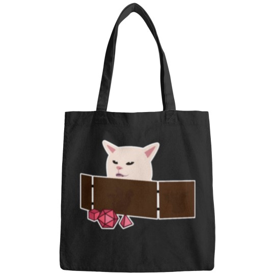 Discover Confused Cat at DnD Table Bags