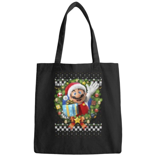 Discover à manches longues avec couronne de noël 3d Bags