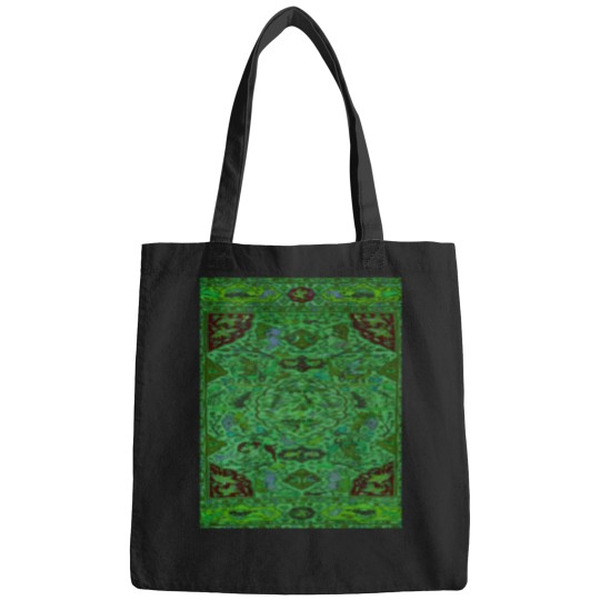 Discover Carpet Pattern In Green And Blue 3493 Bags