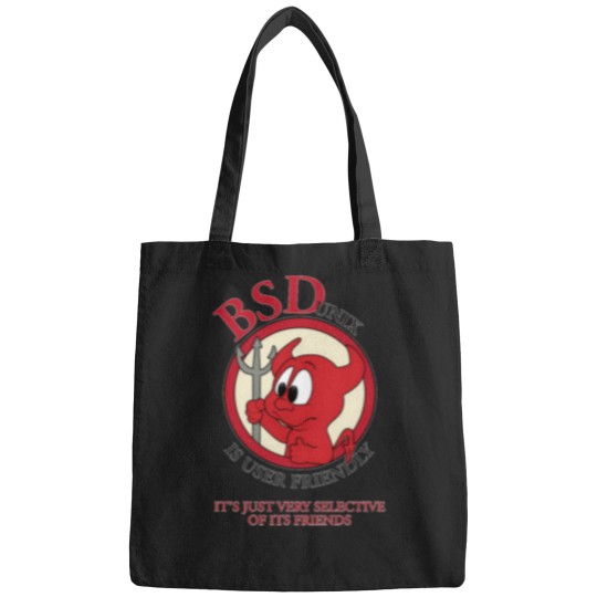 Discover Bsd-Unix-Is-User-Friendly...Its-Just-Very-Selective-Of-Its-Friends Shirt Bags