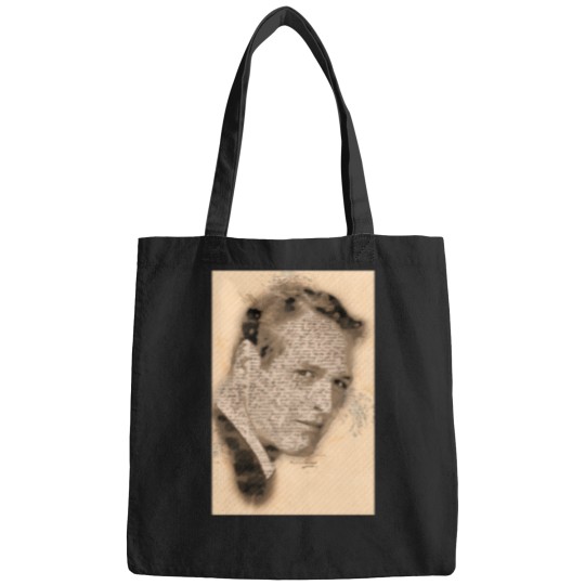 Discover A-Tribute-To-Paul-Newman---Vintage-Sketch-Retro-Art-Style-T-Shirt tEE Bags
