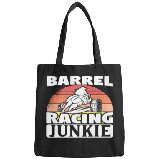 Discover Funny Horse Barrel Racer Racing Junkie Horse Riding Bags
