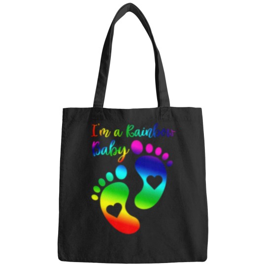 Discover I_m a Rainbow Baby Maternity T-  - Pregnancy Announcement - Maternity  - Rainbow Maternity - LGBT Maternity Bags