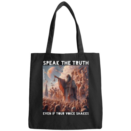 Discover Speak The Truth Even If Your Voice Shakes!!! Bags