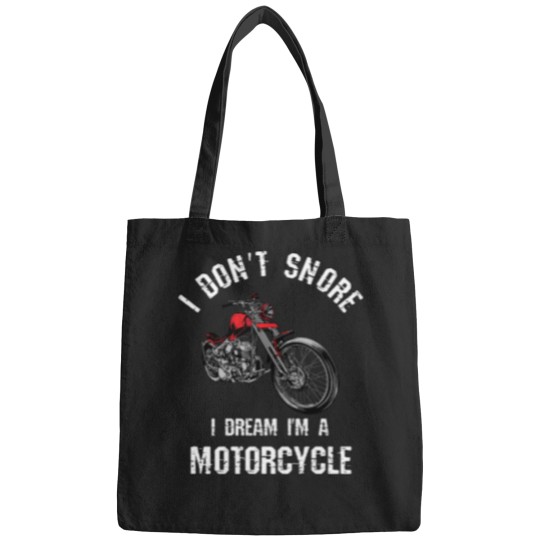 Discover I Don't Snore I Dream I'm A Motorcycle funnys Snoring Bags