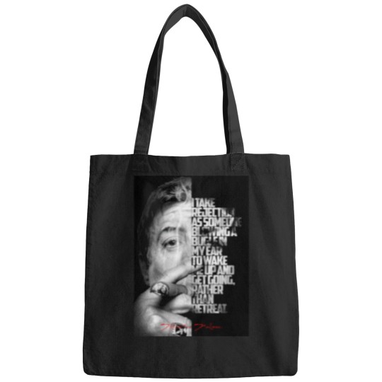 Discover Blacks and white Sylvester Stallone quote  -4 Bags