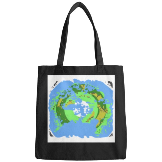 Discover North Pole Centred Fantasy Map 1743 Bags