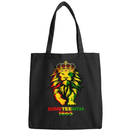 Discover junenth african american black lion 1865 king gifts s Bags