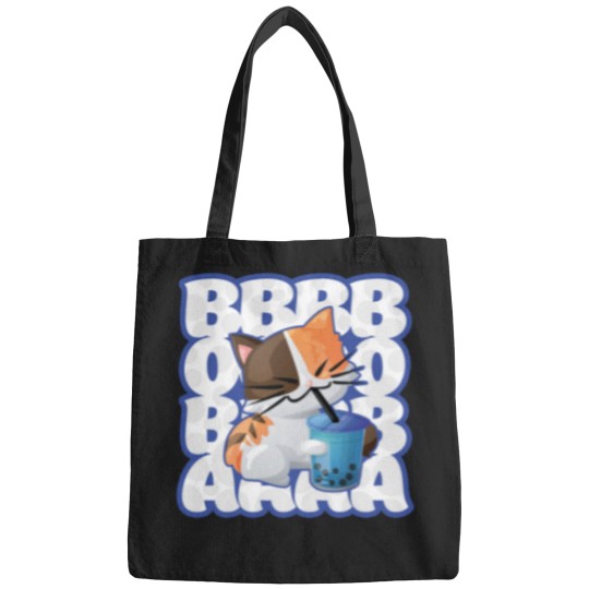 Discover Love Anime Boba Bubble Tea Drink Cute Kawaii Kitten Cat Sweat Bags