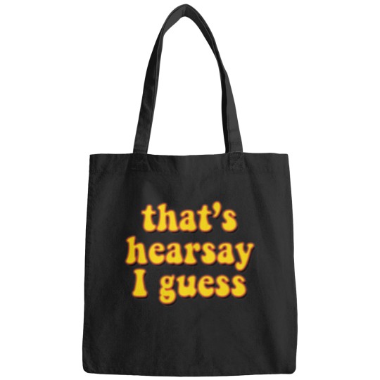 Discover thats hearsay I guess johnny depp yellow Bags