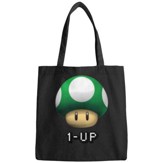 Discover 1 Up Shroom T-Shirt Bags