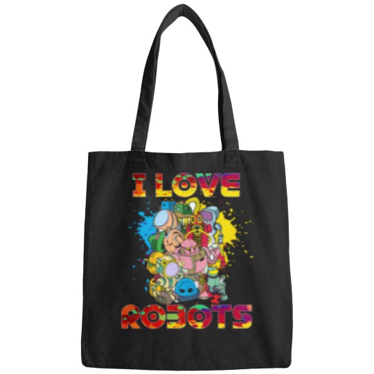Discover Love Robots Funny Robotics Bags