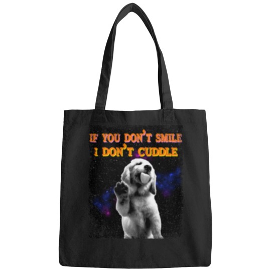 Discover purple space galaxy rave labrador retriever dog med Bags