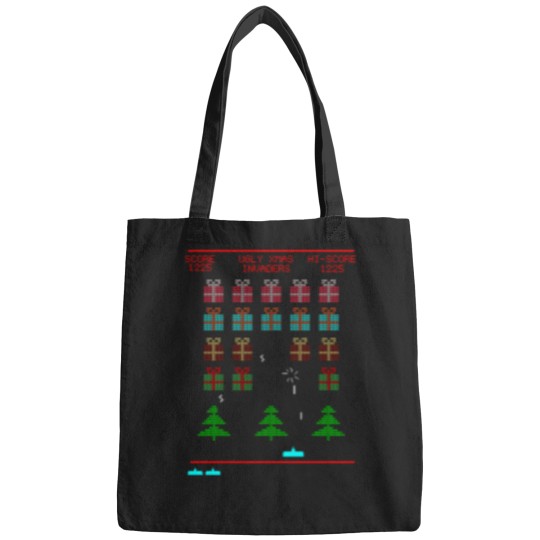 Discover uglys christmass spaces Invaders Bags