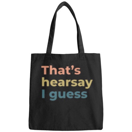 Discover thats hearsay I guess johnny depp three colors Bags