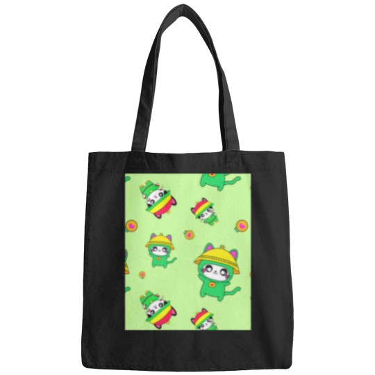 Discover Cute-Heart-Cat-Pattern-(1) T-Shirt Bags