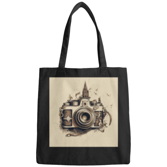 Discover Vintage Camera  1 T-Shirt Bags