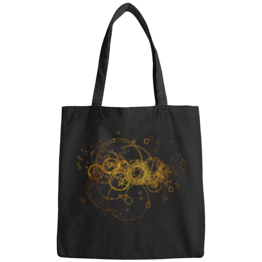 Discover Clockwork-Writing-(Plain-Background) T-Shirt Bags