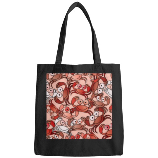 Discover Crab Patterns Allover Seamless Patterns (1) T-Shirt Bags