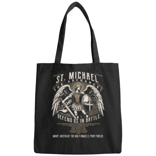 Discover Saint Michael the Archangel Prayer Catholic Christian Pastor Bags
