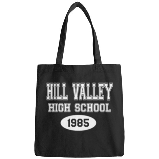 Discover 4 Hill Valley High School 1985 - Back To The Future T-Shirt Bags