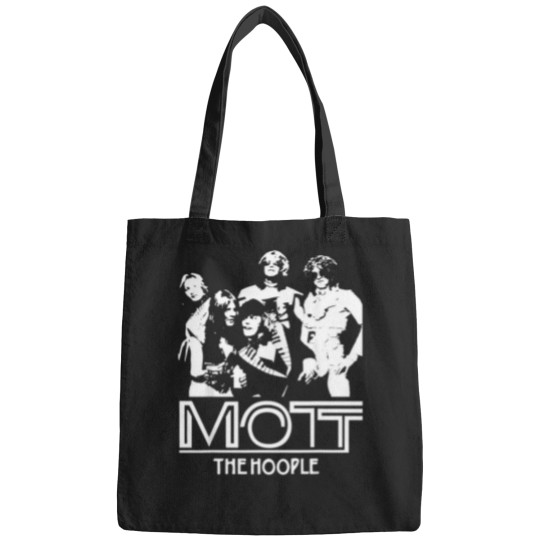 Discover White And Black Arts Motts Vintage Band Musicians Funny Rock T-Shirt Bags