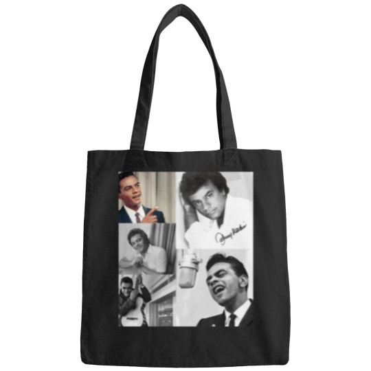 Discover Johnny-Mathis-Collage T-Shirt Bags