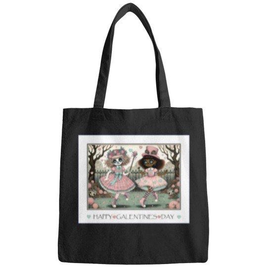 Discover Happy Galentine's Day by VALPYRA SKULLSTYR cute girls teens women lgbtqia Bags