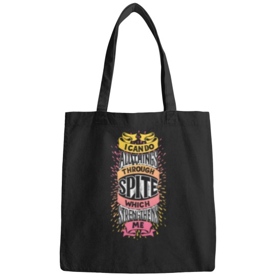 Discover I Can Do All Things Through Spite 1061 Bags