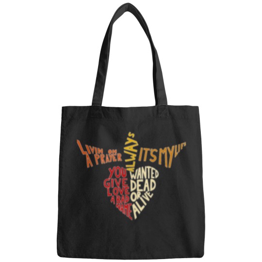 Discover Bon-Jovi---Songs-(1) T-Shirt Bags