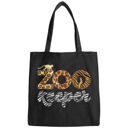 Discover zookeeper african animal zebra leopard print savanna life Bags