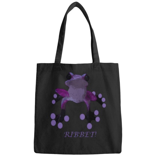 Discover Purple Froggy T-Shirt Bags